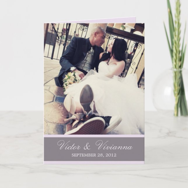 CHIC LILAC GRATITUDE | ANDANK DANKESKARTE (Vorderseite)