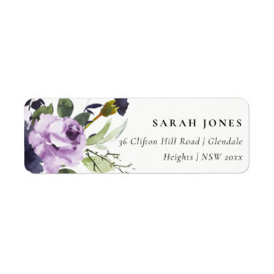 CHIC LILAC LILA ROSE PEONRAL FLORAL BUNCH ADRESSE