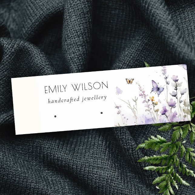 Chic Lilac Wildblume Earring Stuop Display Mini Visitenkarte (Von Creator hochgeladen)