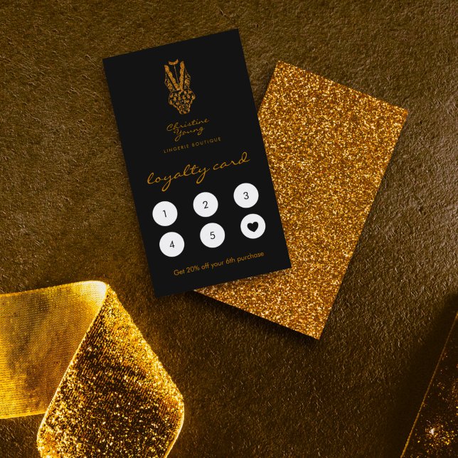 Chic Lingerie Boutique Gold Loyalty-Card Treuekarte (Von Creator hochgeladen)