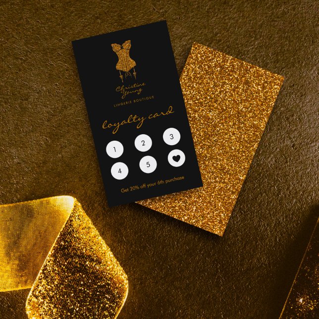 Chic Lingerie Boutique Gold Loyalty-Card Treuekarte (Von Creator hochgeladen)