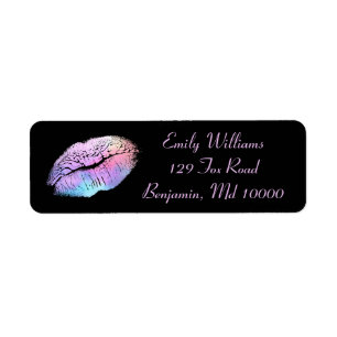 Chic Lips Cotton Candy Farbe auf schwarzem Hinterg