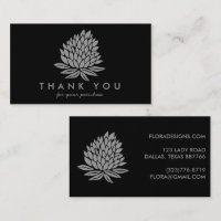 Chic Lotus Blume Black Gray Order Vielen Dank