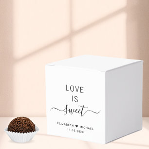 Chic Love Is Sweet Hochzeit Geschenkschachtel