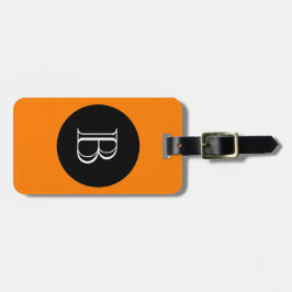 CHIC LUGGAGE/BAG TAG_32 ORNGE/BLACK/MONOGRAM GEPÄCKANHÄNGER