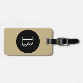 CHIC LUGGAGE/BAG TAG_506 NATURAL/BLACK/WHITE GEPÄCKANHÄNGER