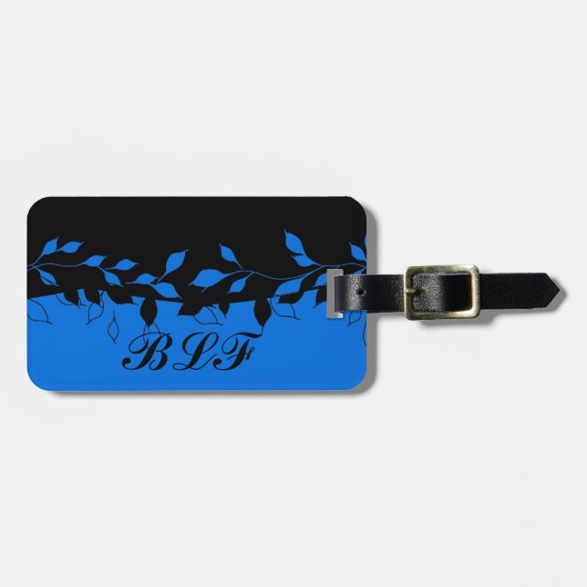 CHIC LUGGAGE/GIFT TAG_LEAVES 152 GEPÄCKANHÄNGER (Vorderseite horizontal)