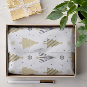 Chic Luxury Modern Gold Weihnachtsbaumen Seidenpapier