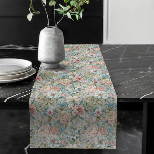 Chic Luxury Rokoko-Inspiriert Intricate Motifs Großer Tischläufer