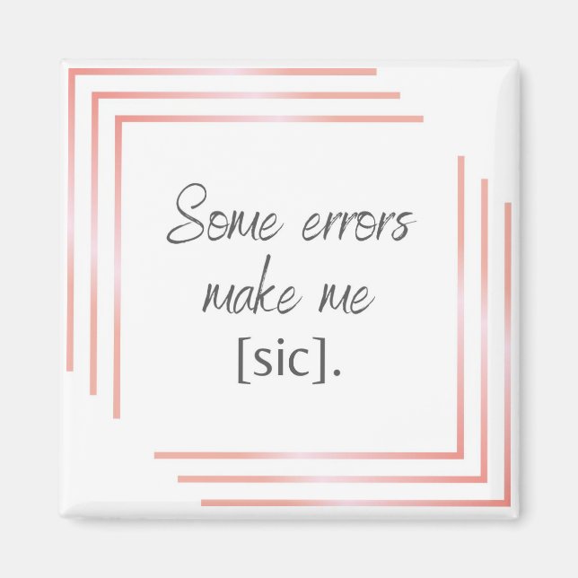 Chic Magnet für Ihren Lieblingssprachliebhaber (Vorne)