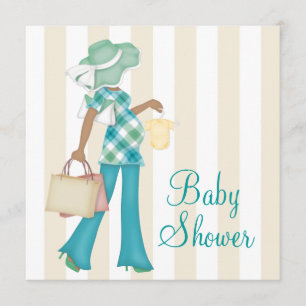 Chic Mama Ethnic Baby Dusche Einladung