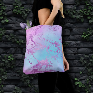 Chic Marble   Glitzy Glam Violet Lila Blue Ombre