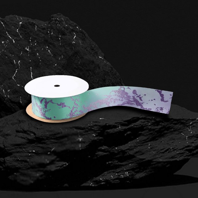 Chic Marble | Lavender Lila und Minze Green Satinband (Von Creator hochgeladen)