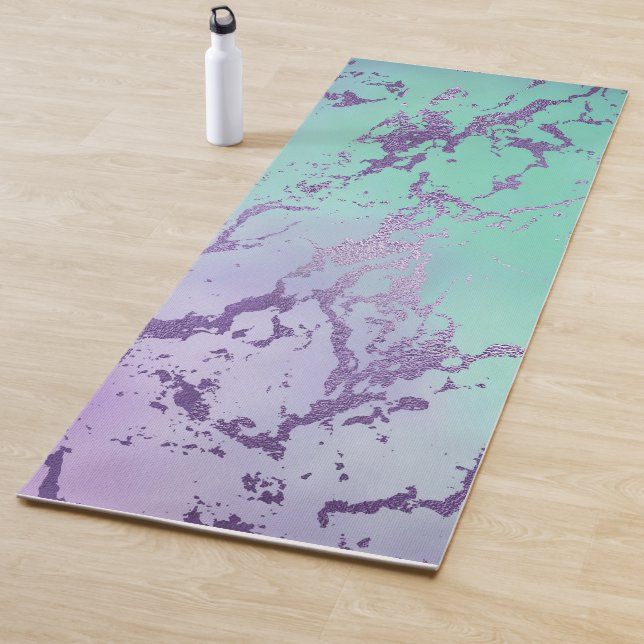 Chic Marble | Lavender Lila und Minze Green Yogamatte (Beispiel)