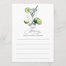 Chic Margs and Matrimony Brautparty Hinweiskarte