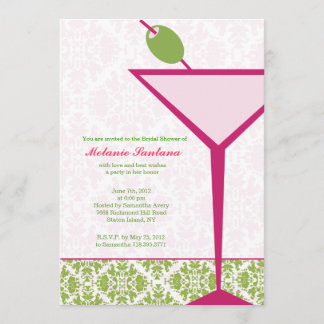 Chic Martini Bridal/Bachelorette/Birthday Invite Einladung