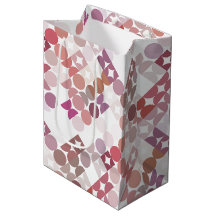 Chic Mauve Taupe Dusty Rose Circles Art Pattern
