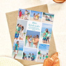 Chic Mele Kalikimaka Familienfoto Collage Beach