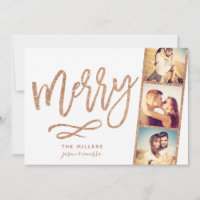 Chic Merry Glitzer Foto Stand Film Strip Holiday