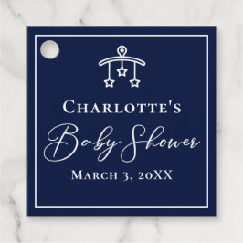 Chic Midnight Blue Stars Mobile Baby Dusche Geschenkanhänger