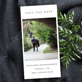 CHIC MINIMAL CLEAN CUSTOM FOTO SAVE THE DATE KARTE