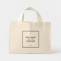 Chic Minimal Französisch Monogramm Mutter des Bräu