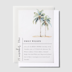 Chic Minimal Palmwedding Tropical Brautparty