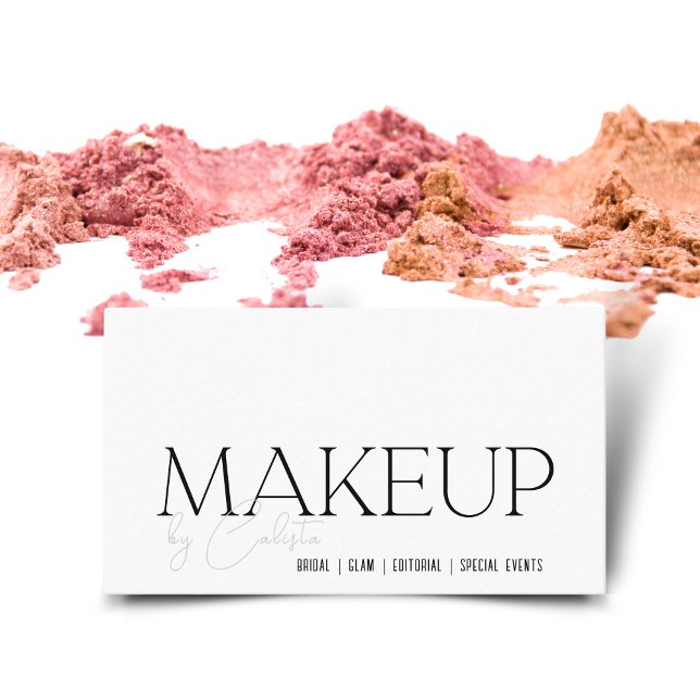 Chic minimalist Make-up von Visitenkarte (Von Creator hochgeladen)