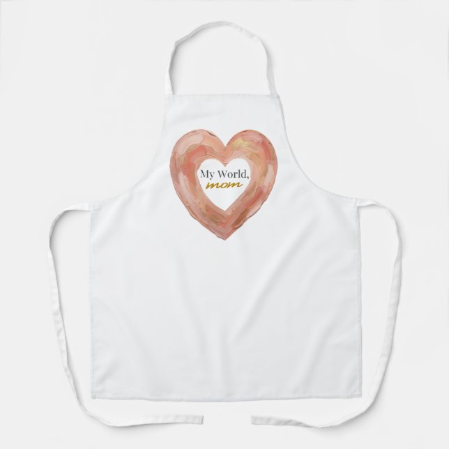Chic Minimalist Mother's Day Apron Schürze (Vorderseite)