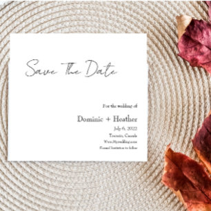 CHIC Minimalistisch Elegance Save The Date