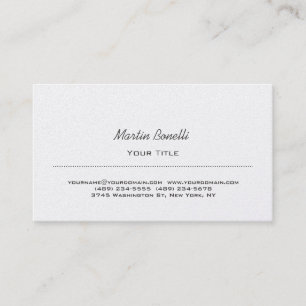 Chic Minimalistisch Modern Script Trendy Business Visitenkarte