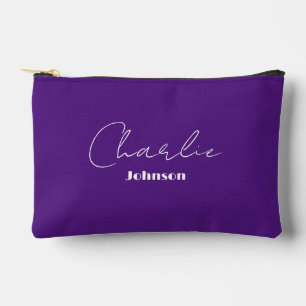 Chic, Minimalistisch Solid Lila, Ultraviolett Zubehörtasche