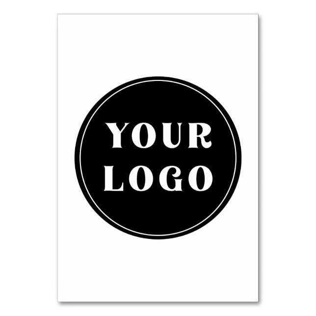 Chic, Minimalistisch, stilvoll und anpassbar Tischnummer (Vorderseite)