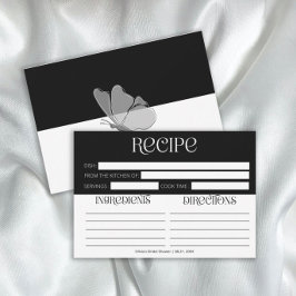 Chic Minimalistisch Typografy Butterfly Rezept Car