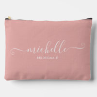 Chic Minimalistische Rose Pink Personalisiert Brid