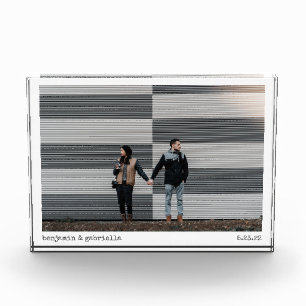 Chic Minimalistische Schreibmaschinenschrift Typog Fotoblock