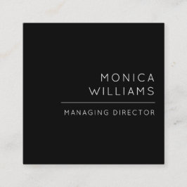 Chic-Minimalistisches berufliches Quadratische Visitenkarte