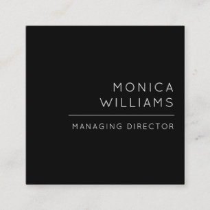 Chic-Minimalistisches berufliches Quadratische Visitenkarte