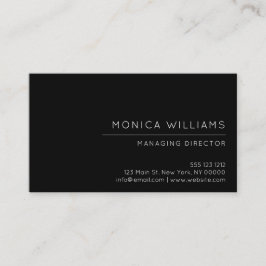 Chic-Minimalistisches berufliches Visitenkarte