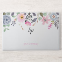 Chic Mit Monogramm botanisches Muster