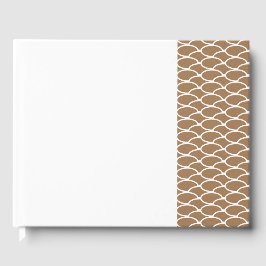 Chic Mocha Brown rechts verstellt gezogene Waves a Gästebuch