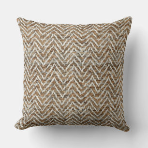 Chic mocha moussis Zickzack Kissen
