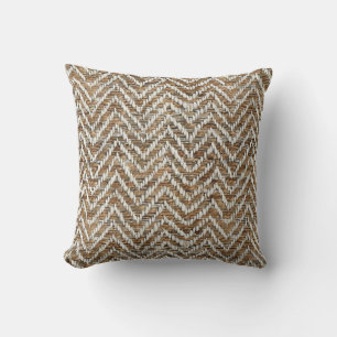 Chic mocha moussis Zickzack Kissen