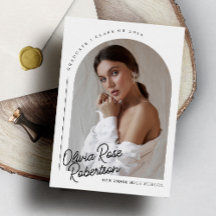 Chic Modern Arch Foto Abschluss