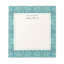 Chic Modern Baroque Muster Blue Shades