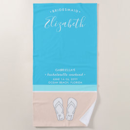 Chic Modern Beach Hochzeitsfeier Strandtuch