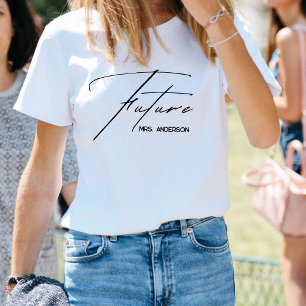 Chic & Modern beschriftetes Future Mrs. T-Shirt