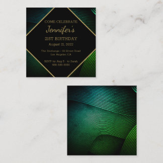 Chic Modern Birthday Begleitkarte
