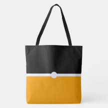 Chic Modern Black Bright Yellow White Color Block