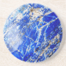 Chic Modern Blue Marble Stone Sandstein Untersetzer